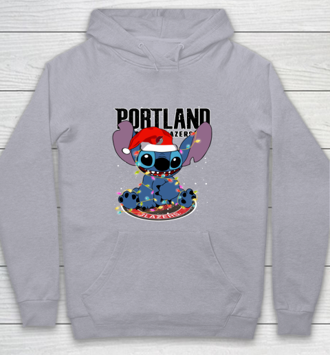 Portland Trail Blazers NBA noel stitch Basketball Christmas Youth Hoodie 4