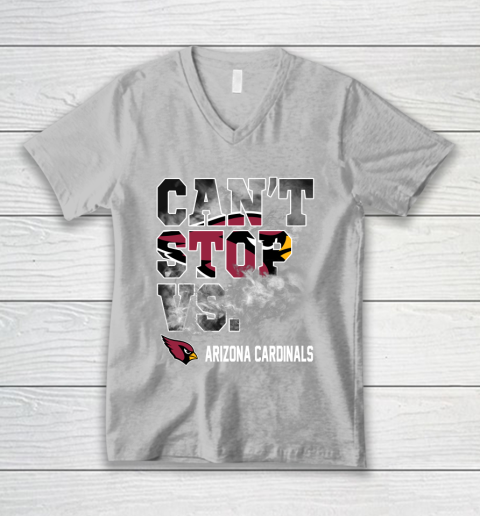 NFL Arizona Cardinals Football Can't Stop Vs V-Neck T-Shirt 3