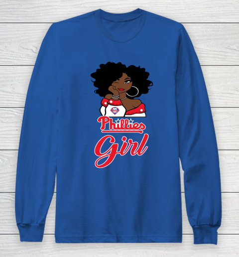 Philadelphia Philliess Girl MLB Long Sleeve T-Shirt 9