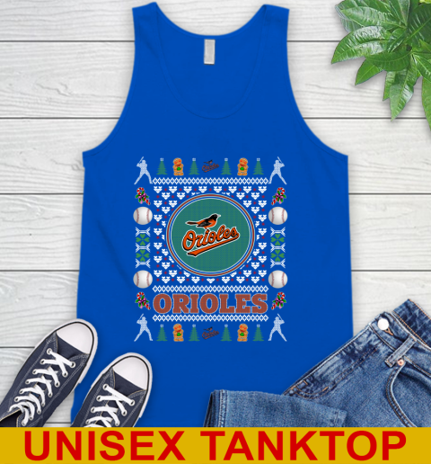 Baltimore Orioles Merry Christmas MLB Baseball Loyal Fan Tank Top 4