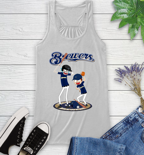 MLB Milwaukee Brewers Rick And Morty Baseball 37