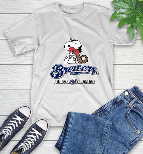 MLB The Peanuts Movie Snoopy Forever Win Or Lose Baseball Milwaukee Brewers