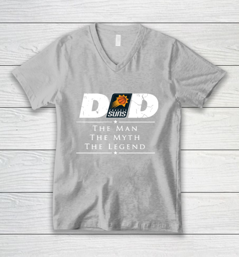 Phoenix Suns NBA Basketball Dad The Man The Myth The Legend V-Neck T-Shirt 3