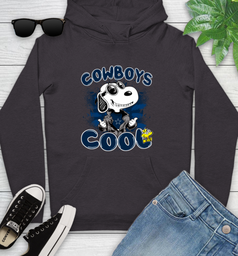 NFL Football Dallas Cowboys Cool Snoopy Shirt Youth Hoodie 6