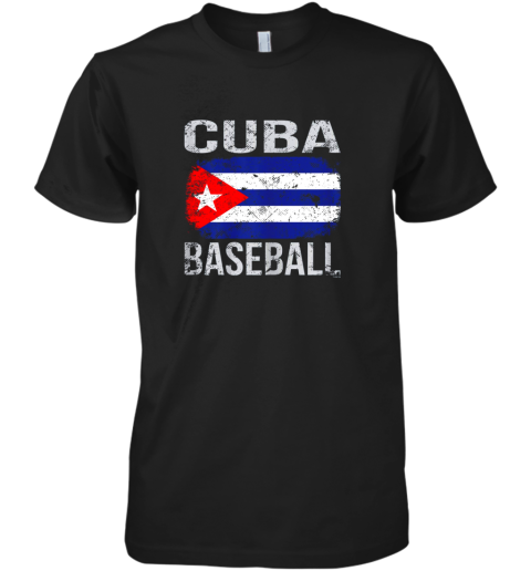 Cuba Baseball, Cuban Flag Premium Men's T-Shirt