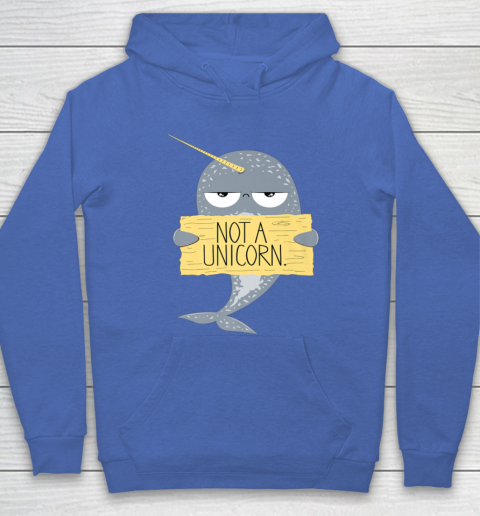 Not A Unicorn Cute Funny Narwhal Graphic Hoodie 9