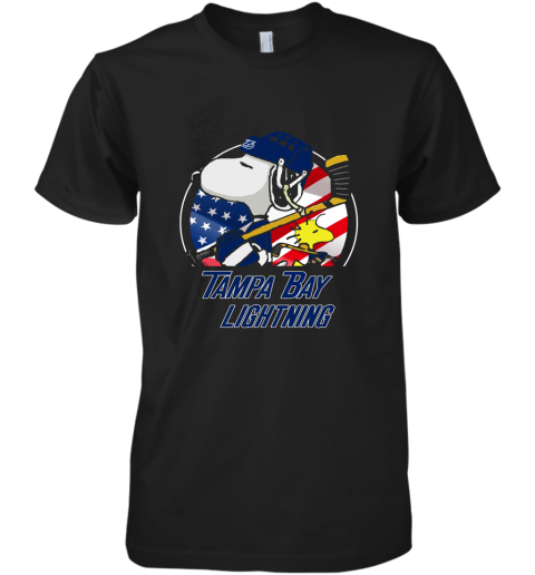 Tampa Bay lightning Ice Hockey Snoopy And Woodstock NHL Premium Men's T-Shirt