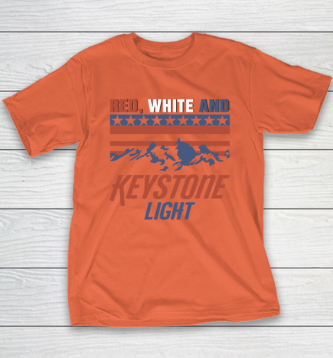 Red White And Keystone Light 4th Of July Youth T-Shirt 2