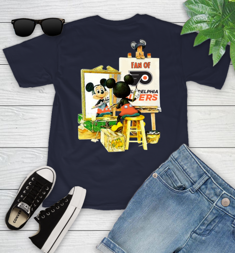 NHL Hockey Philadelphia Flyers Mickey Drawing Shirt 95