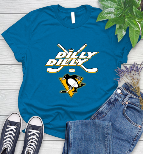 NHL Pittsburgh Penguins Dilly Dilly Hockey Sports Women's T-Shirt 7