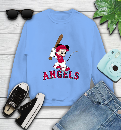 MLB Baseball Los Angeles Angels Cheerful Mickey Mouse Shirt Sweatshirt 11