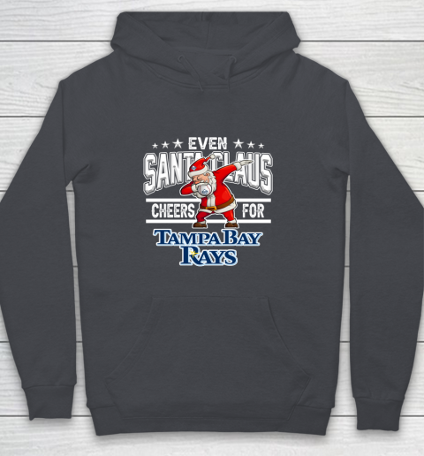 Tampa Bay Rays Even Santa Claus Cheers For Christmas MLB Youth Hoodie 5
