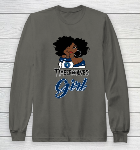 Minnesota Timberwolves Girl NBA Long Sleeve T-Shirt 8