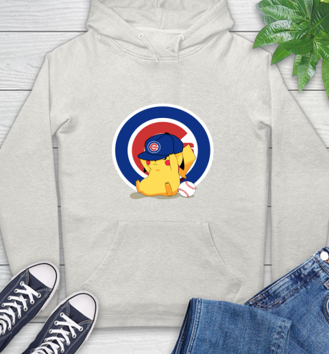 MLB Pikachu Baseball Sports Chicago Cubs Hoodie 12