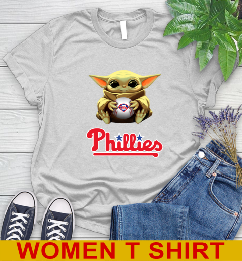 MLB Baseball Philadelphia Phillies Star Wars Baby Yoda Shirt 89