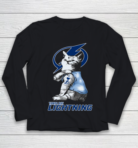 NHL My Cat Loves Tampa Bay Lightning Hockey Youth Long Sleeve