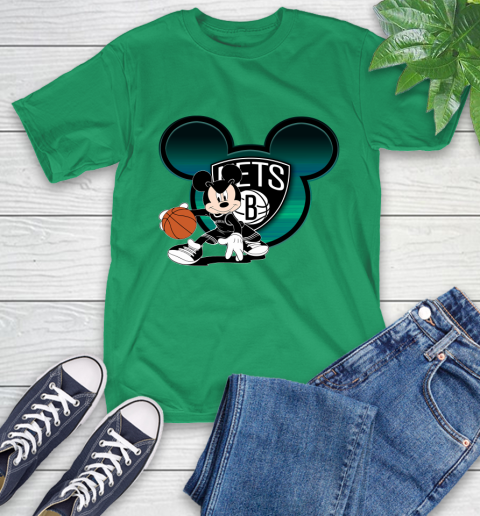 NBA Brooklyn Nets Mickey Mouse Disney Basketball T-Shirt 7