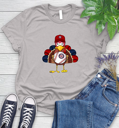 Washington Nationals Turkey thanksgiving Women's T-Shirt 10