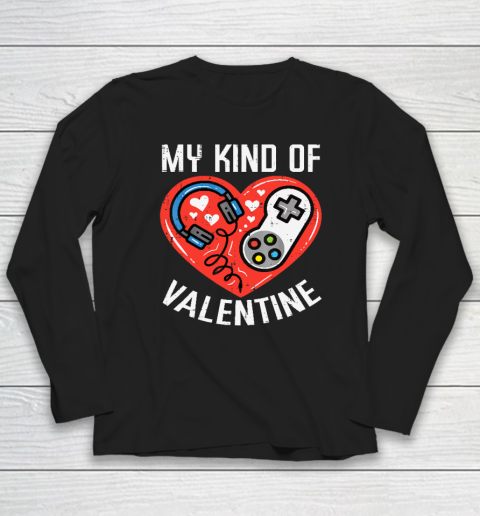 My Kind Valentine Gamer Valentines Day Gaming Long Sleeve T-Shirt