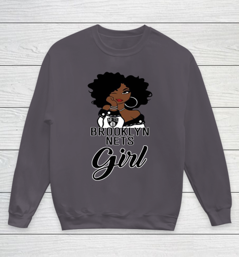 Brooklyn Nets Girl NBA Youth Sweatshirt 6