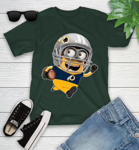 NFL Washington Redskins Minions Disney Football Sports Youth T-Shirt 5