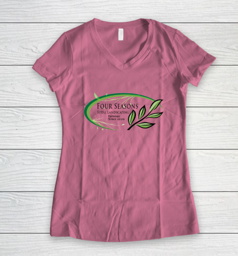Four Seasons Total Landscaping Women's V-Neck T-Shirt 7