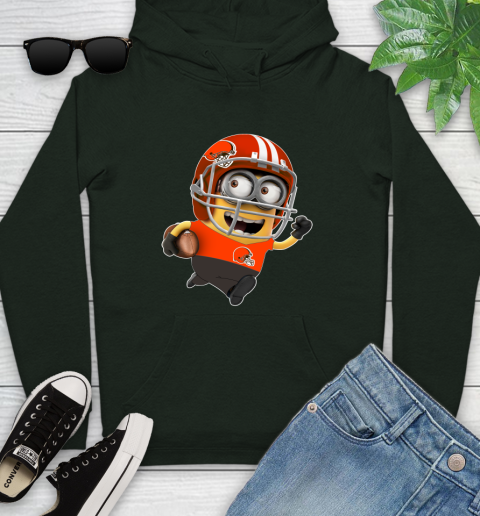 NFL Cleveland Browns Minions Disney Football Sports Youth Hoodie 13