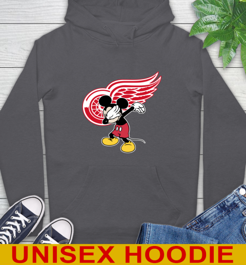 Detroit Red Wings NHL Hockey Dabbing Mickey Disney Sports Hoodie 7