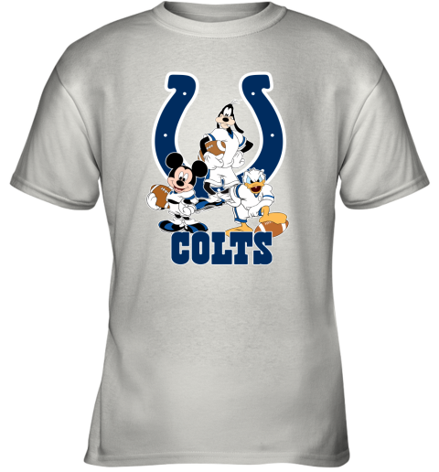 Mickey Donald Goofy The Three Indianapolis Colts Football Youth T-Shirt
