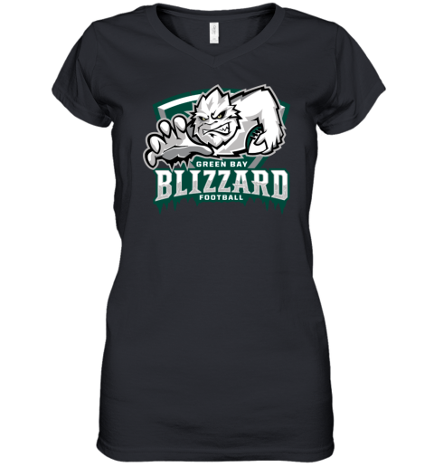 Green Bay Blizzard season Women's V-Neck T-Shirt