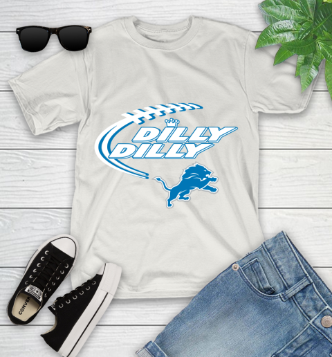 NFL Detroit Lions Dilly Dilly Football Sports Youth T-Shirt 12