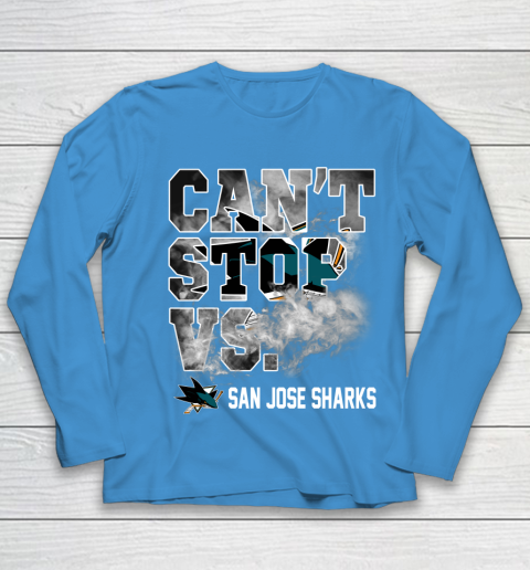 NHL San Jose Sharks Hockey Can't Stop Vs Youth Long Sleeve 5