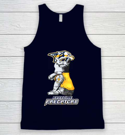 NHL My Cat Loves Nashville Predators Hockey Tank Top 2