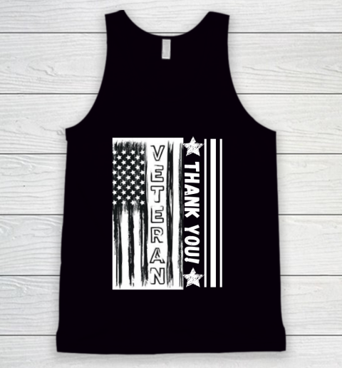 Memorial Day USA Flag Heart American Patriotic Armed Forces Veterans Independence Day 4th Of July Tank Top