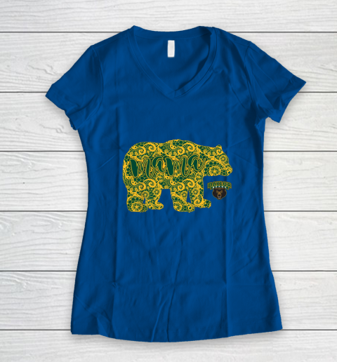 Baylor Bears Mama Bear Women's V-Neck T-Shirt 7