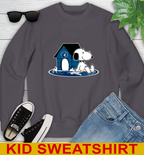 NBA Basketball Minnesota Timberwolves Snoopy The Peanuts Movie Shirt Youth Sweatshirt 6