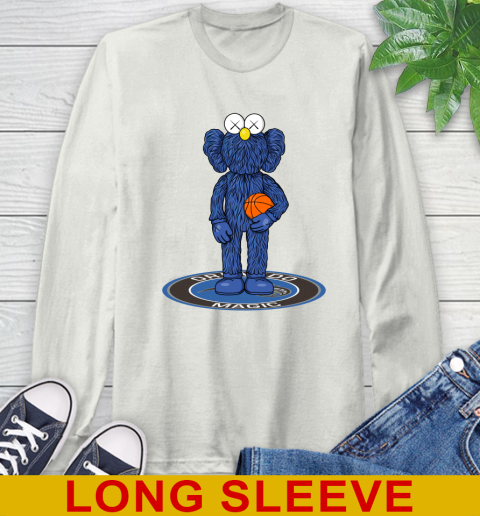 NBA Basketball Orlando Magic Kaws Bff Blue Figure Shirt Long Sleeve T-Shirt 12