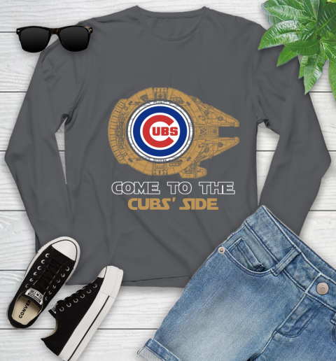 MLB Come To The Chicago Cubs Side Star Wars Baseball Sports Youth Long Sleeve 9