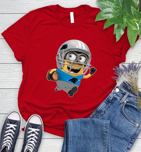 NFL Carolina Panthers Minions Disney Football Sports Women's T-Shirt 9