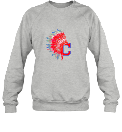 dbwc new cleveland hometown indian tribe vintage for baseball fans awesome sweatshirt 35 front sport grey