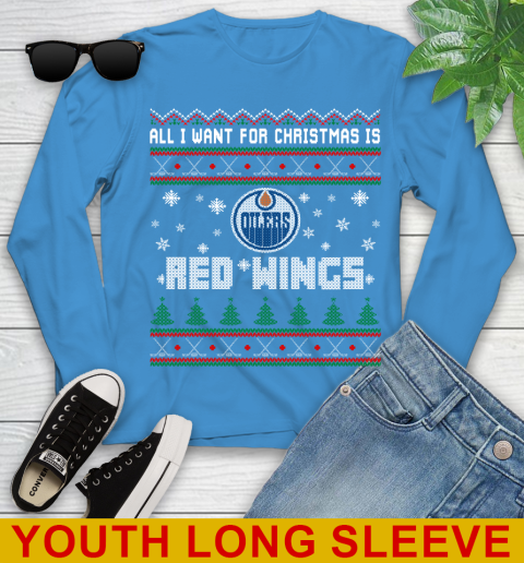 Edmonton Oilers NHL Hockey All I Want For Christmas Is My Team Sports 124