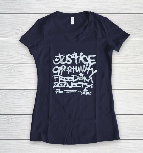 Mike Tomlin Justice Women's V-Neck T-Shirt 7