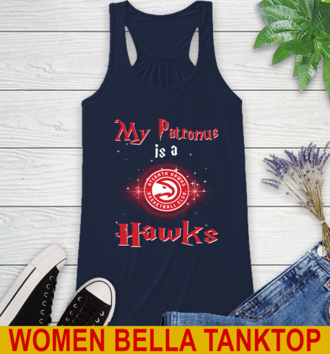 NBA Basketball Harry Potter My Patronus Is A Atlanta Hawks Racerback Tank 9
