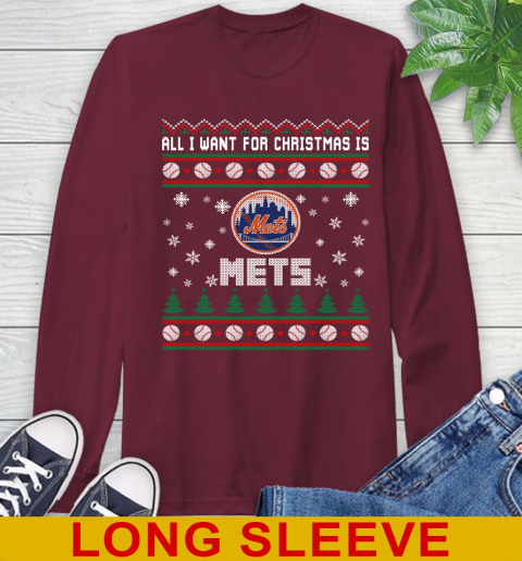 MLB All I Want For Christmas Is New York Mets Baseball Sports 61