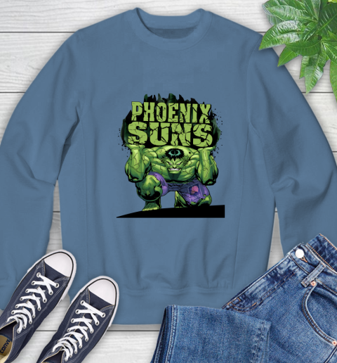 Phoenix Suns NBA Basketball Incredible Hulk Marvel Avengers Sports Sweatshirt 7