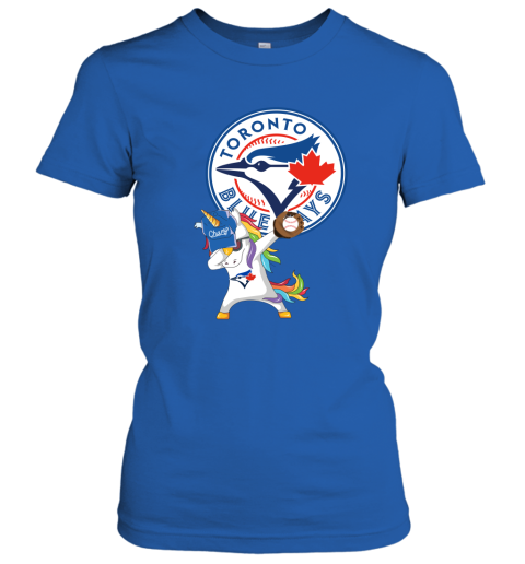 Hip Hop Dabbing Unicorn Flippin Love Toronto Blue Jays Women's T-Shirt