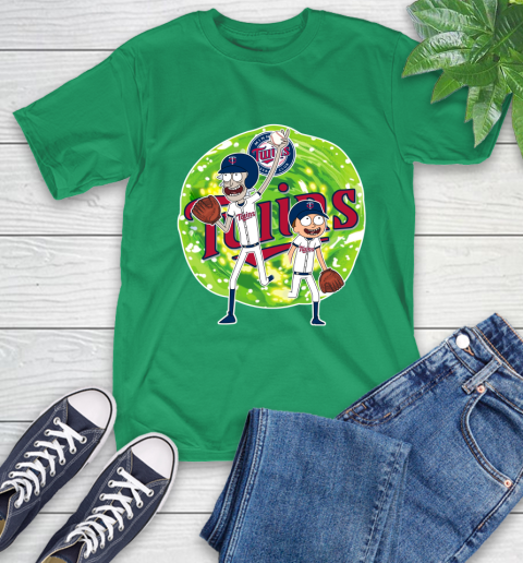 MLB Minnesota Twins Rick And Morty Baseball Sports T-Shirt 7