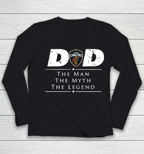 Cleveland Cavaliers NBA Basketball Dad The Man The Myth The Legend Youth Long Sleeve