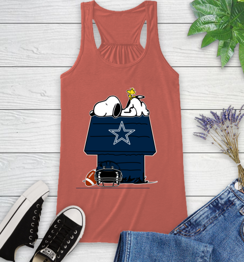 Dallas Cowboys NFL Football Snoopy Woodstock The Peanuts Movie Racerback Tank 4