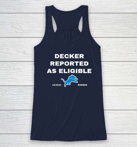 Decker Reported As Eligible Racerback Tank 5